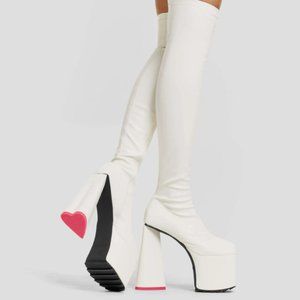 SEPARATE PLATFORM THIGH HIGH BOOTS